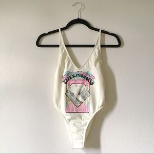 Billabong White Surfer One Piece Swim Suit🌊